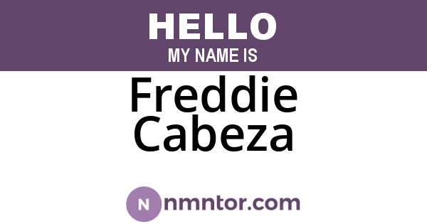 Freddie Cabeza
