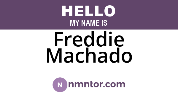 Freddie Machado