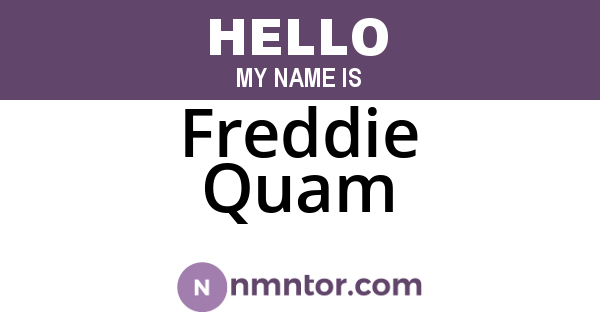 Freddie Quam