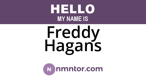 Freddy Hagans