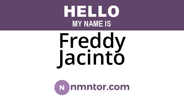 Freddy Jacinto