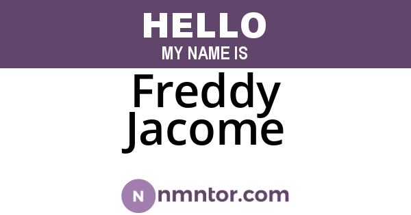 Freddy Jacome