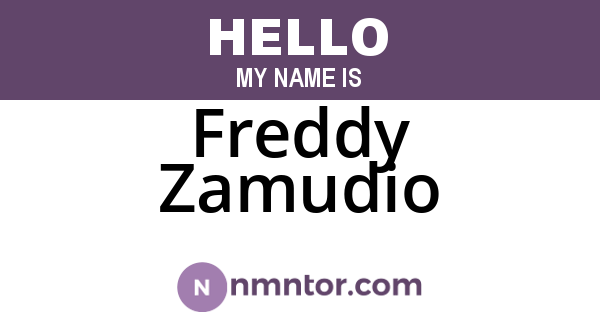Freddy Zamudio