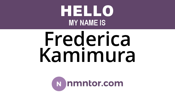 Frederica Kamimura