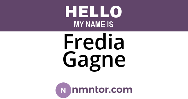 Fredia Gagne