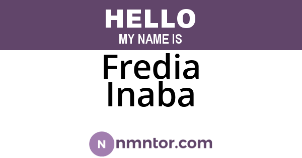 Fredia Inaba