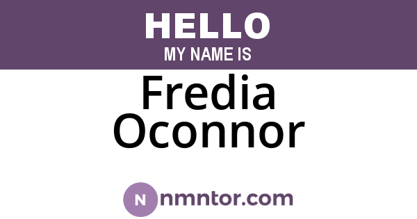 Fredia Oconnor