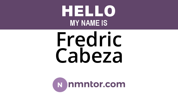 Fredric Cabeza