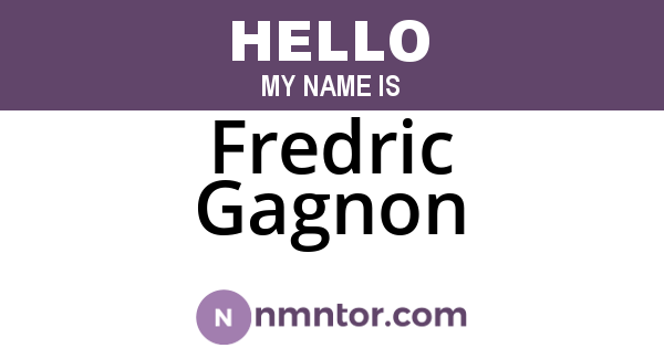 Fredric Gagnon