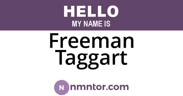 Freeman Taggart