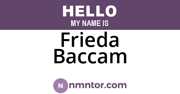 Frieda Baccam