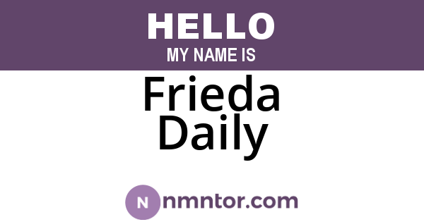Frieda Daily