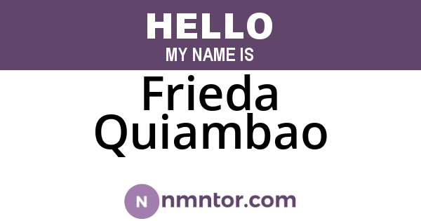 Frieda Quiambao
