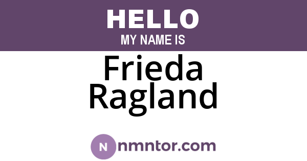 Frieda Ragland