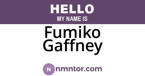 Fumiko Gaffney