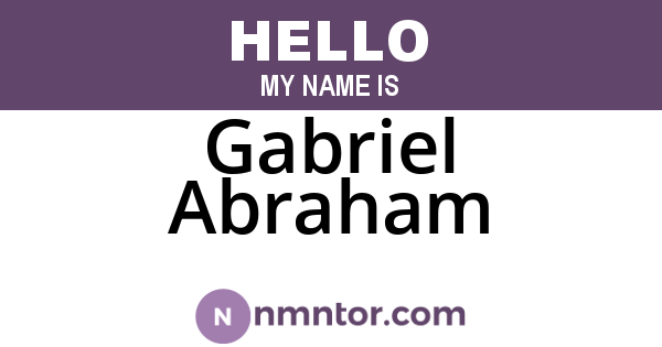Gabriel Abraham