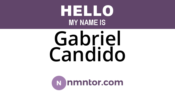 Gabriel Candido