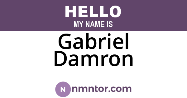 Gabriel Damron