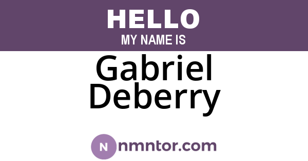 Gabriel Deberry