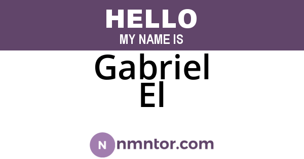Gabriel El