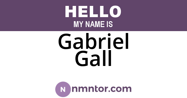 Gabriel Gall