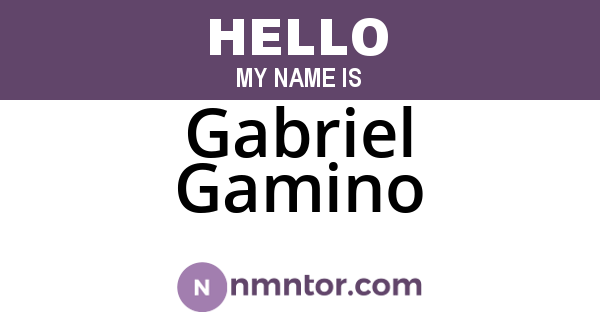Gabriel Gamino