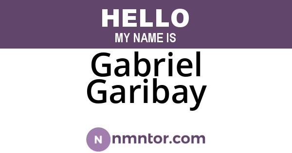 Gabriel Garibay