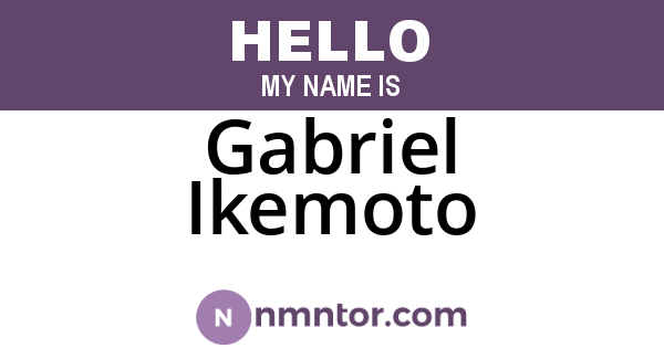 Gabriel Ikemoto