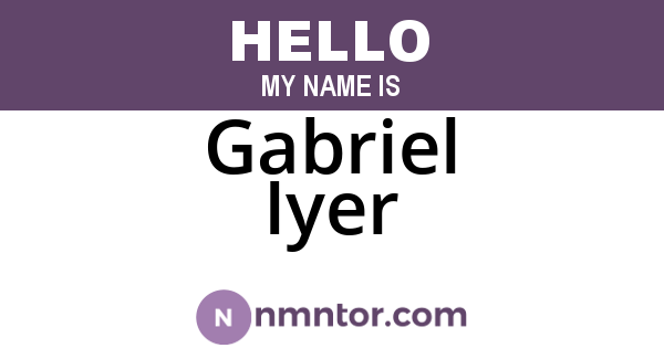 Gabriel Iyer
