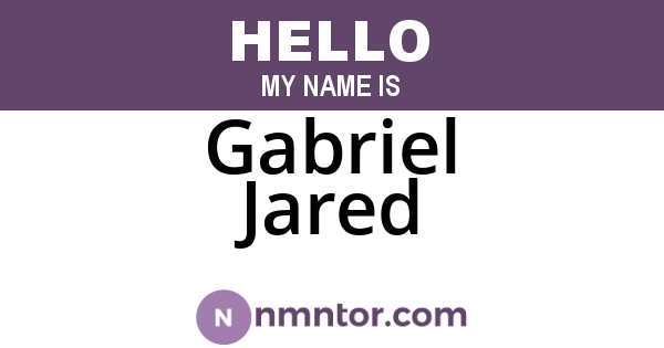 Gabriel Jared