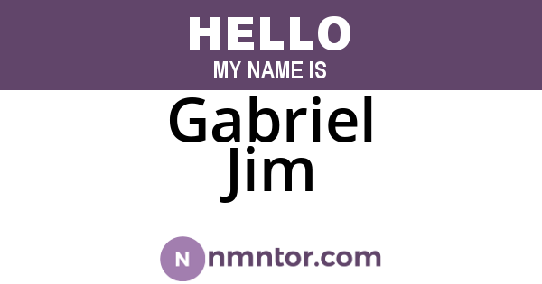 Gabriel Jim