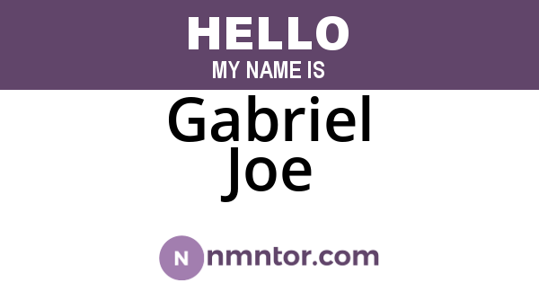 Gabriel Joe