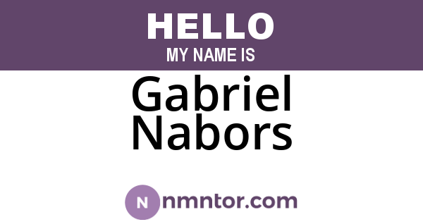 Gabriel Nabors