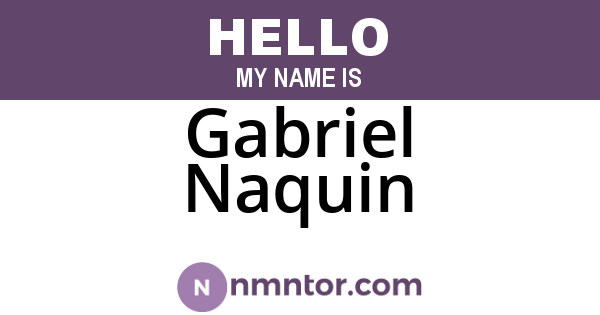 Gabriel Naquin