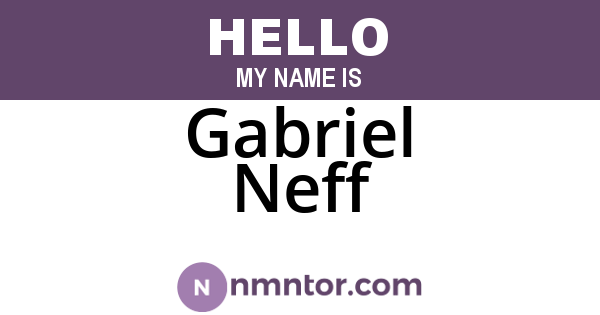 Gabriel Neff
