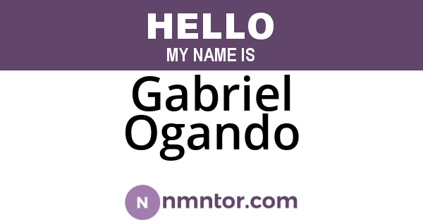 Gabriel Ogando