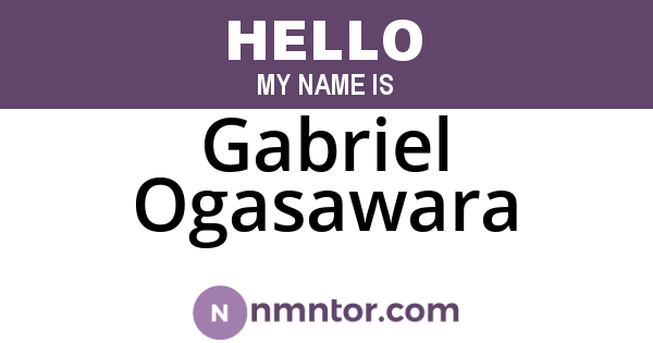 Gabriel Ogasawara