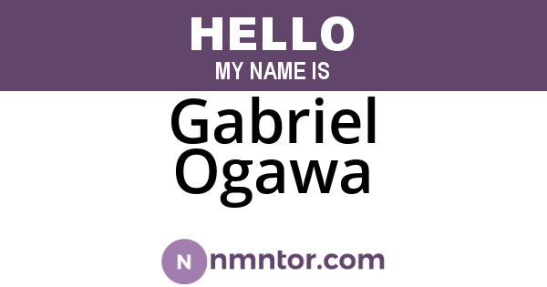 Gabriel Ogawa