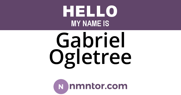 Gabriel Ogletree