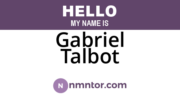 Gabriel Talbot