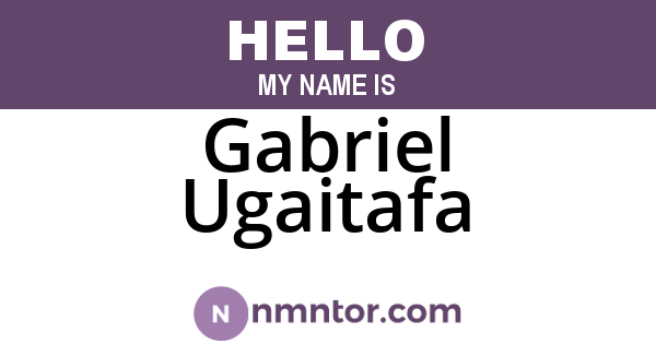 Gabriel Ugaitafa