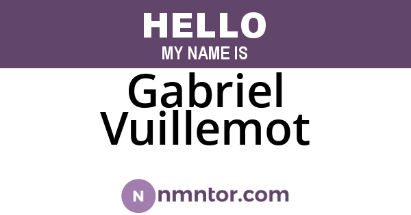 Gabriel Vuillemot