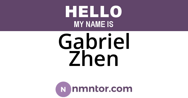 Gabriel Zhen