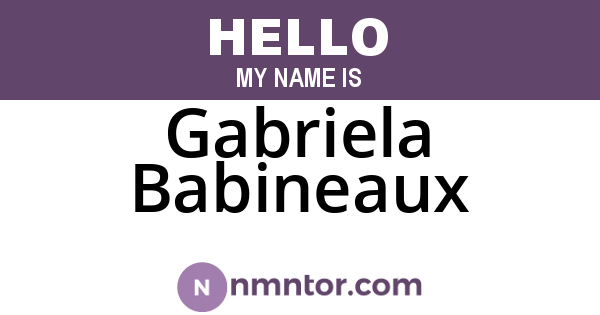 Gabriela Babineaux