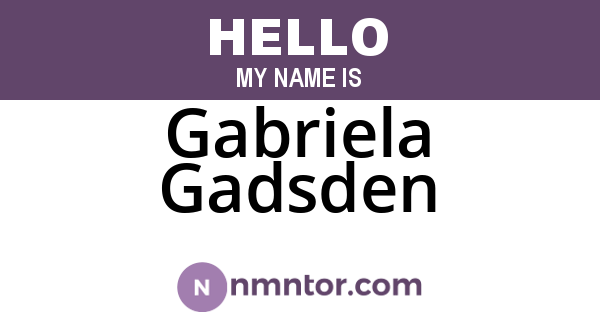 Gabriela Gadsden
