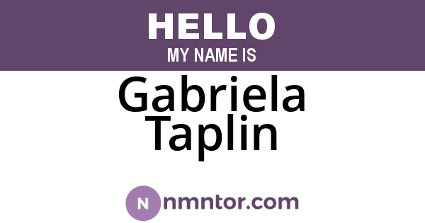 Gabriela Taplin