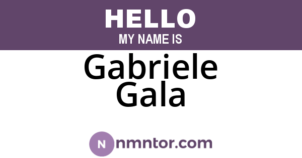 Gabriele Gala