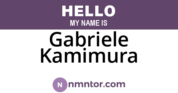 Gabriele Kamimura