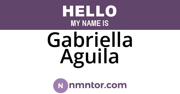 Gabriella Aguila