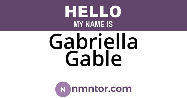 Gabriella Gable